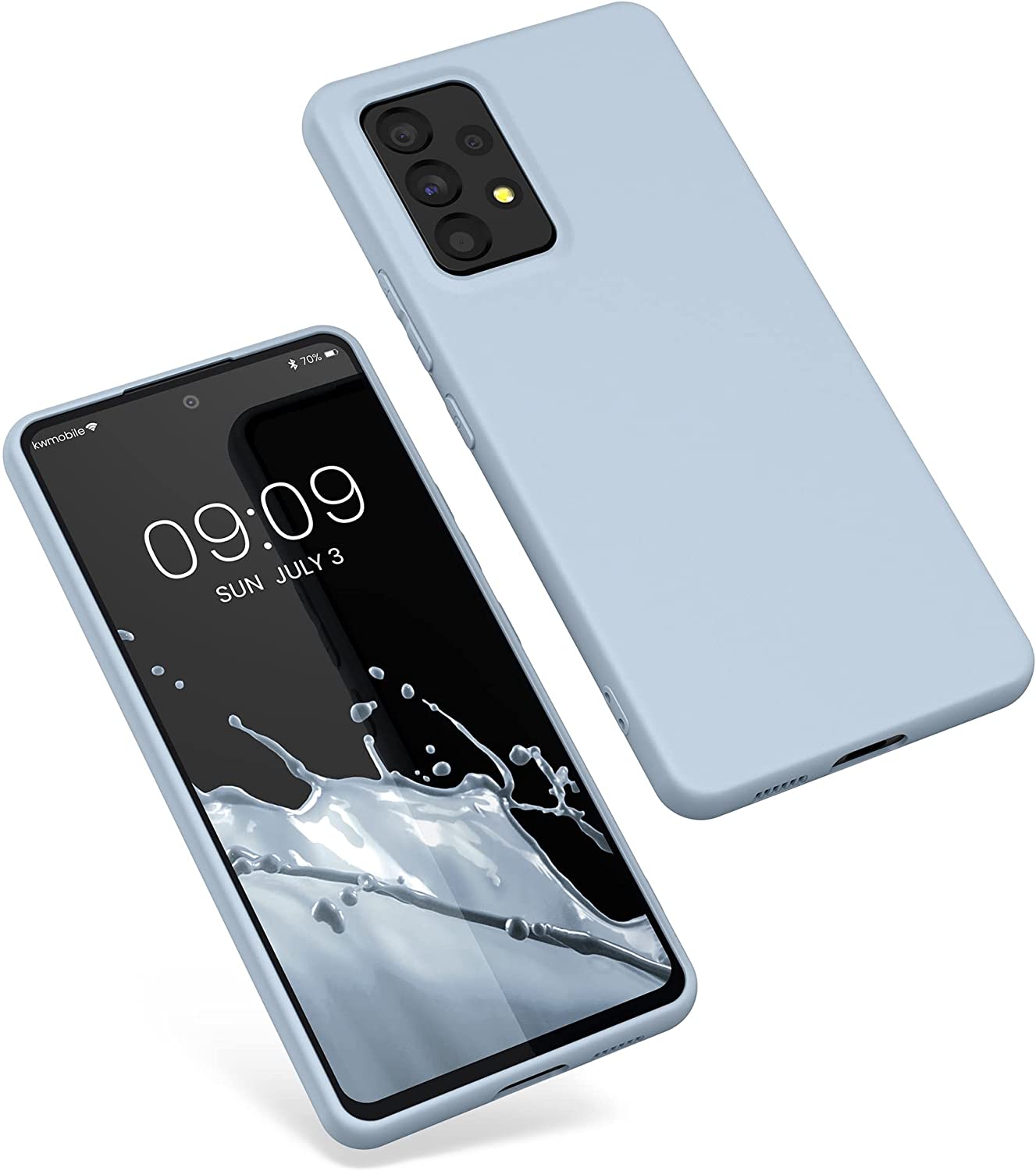 KW Samsung Galaxy A53 5G Θήκη Σιλικόνης TPU - Light Blue Matt - 57808.58