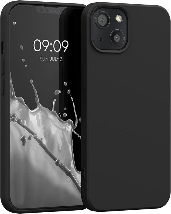 KW iPhone 13 Θήκη Σιλικόνης Rubberized TPU - Black Matte - 55948.47 - likebrands.gr