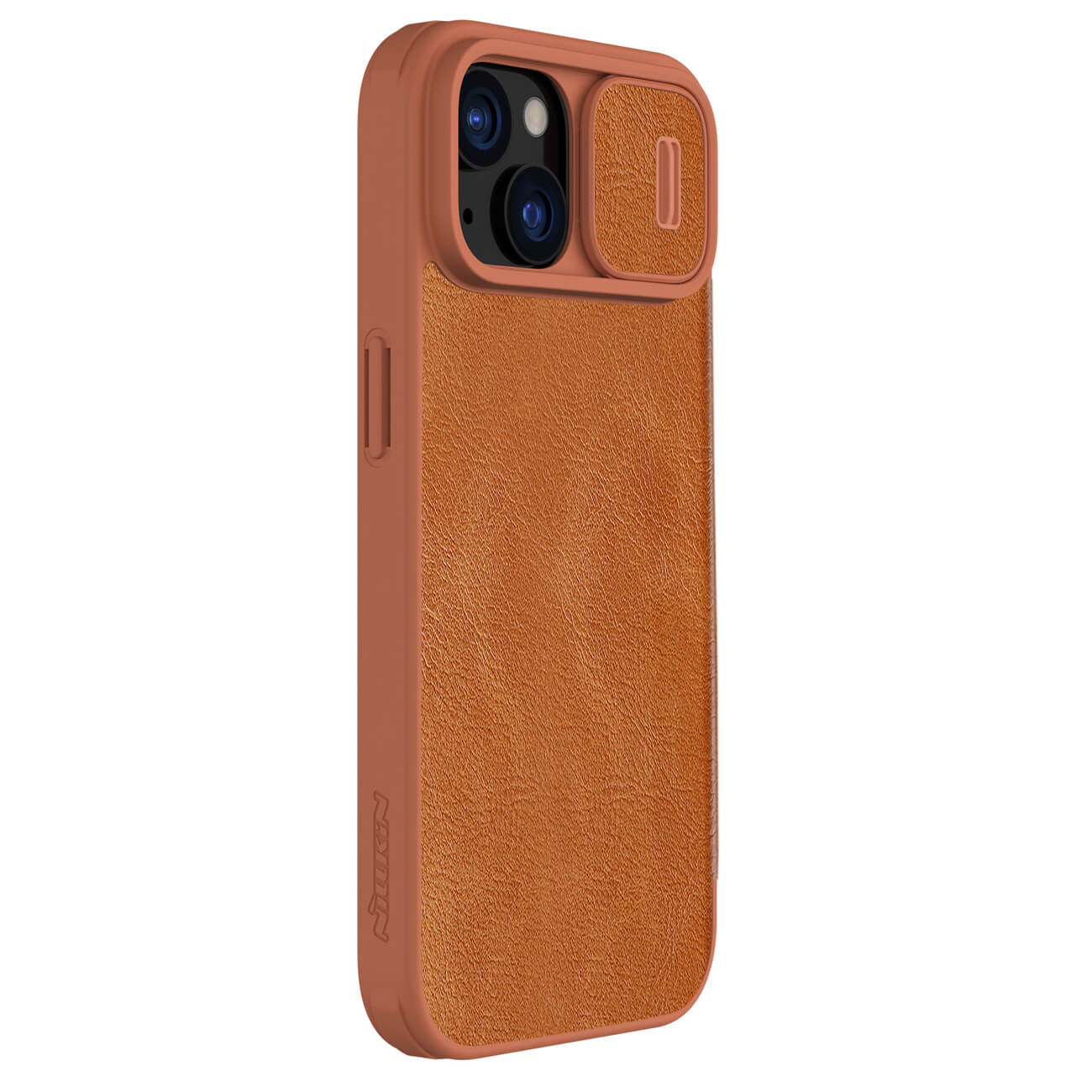 Nillkin iPhone 15 Qin Pro Leather Θήκη Βιβλίο με Κάλυμμα για την Κάμερα - Brown