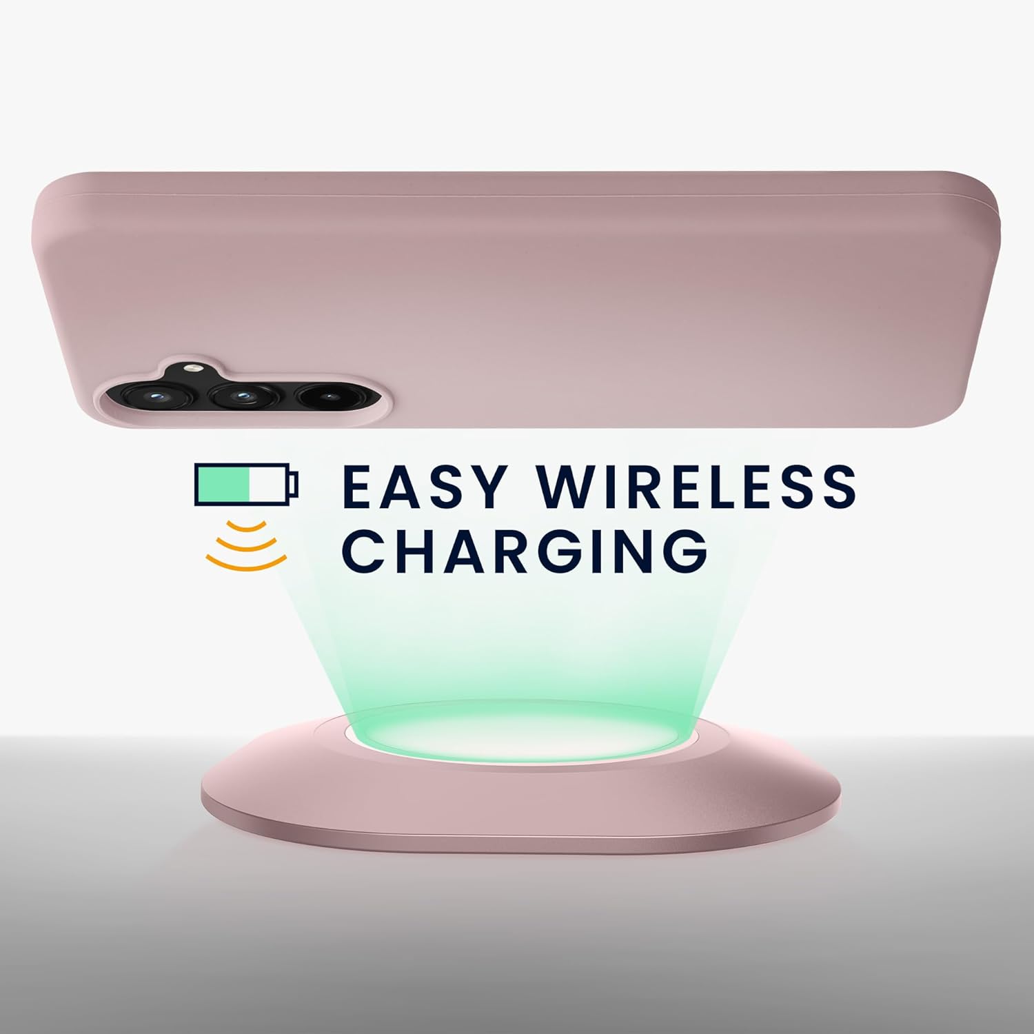 KW Samsung Galaxy A55 5G Θήκη Σιλικόνης Rubberized TPU - Nude Lilac