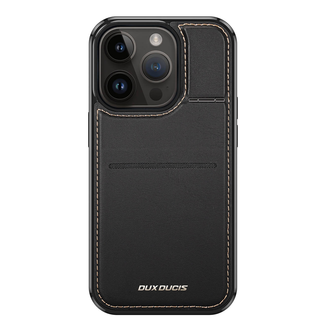 Dux Ducis iPhone 15 Pro Max Rafi Mag Anti - RFID 3in1 Θήκη με Υποδοχή για Κάρτες / Stand και MagSafe - Black