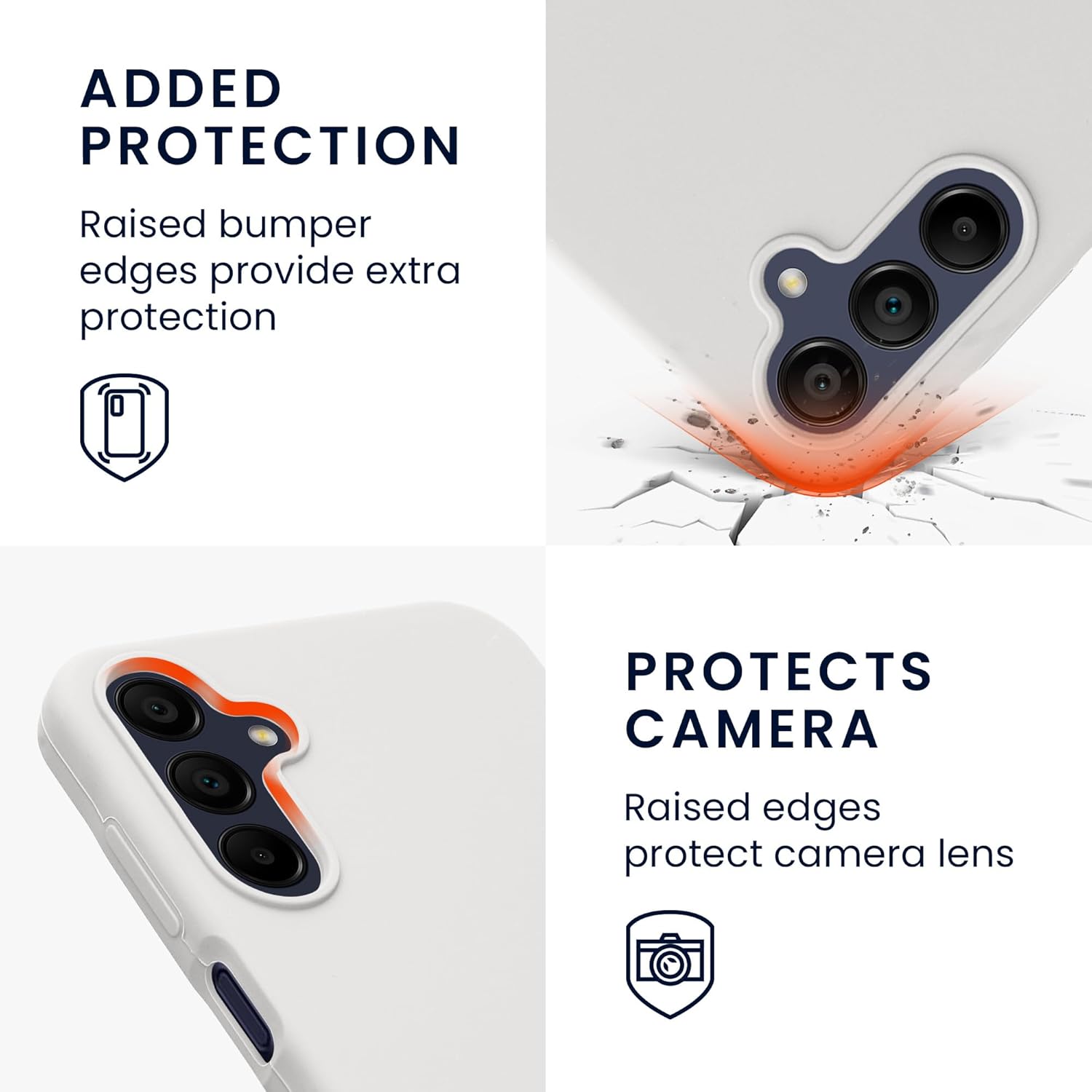 KW Samsung Galaxy A15 4G / A15 5G Θήκη Σιλικόνης Rubberized TPU - Matte White