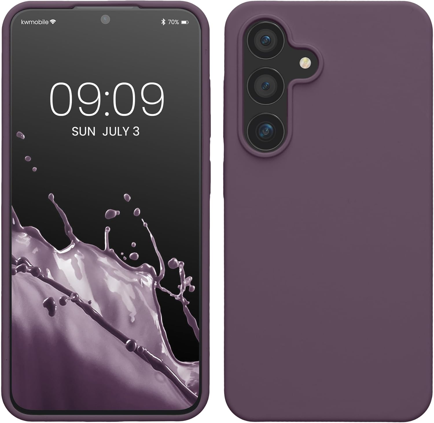 KW Samsung Galaxy S24 Θήκη Σιλικόνης Rubberized TPU - Light Iris