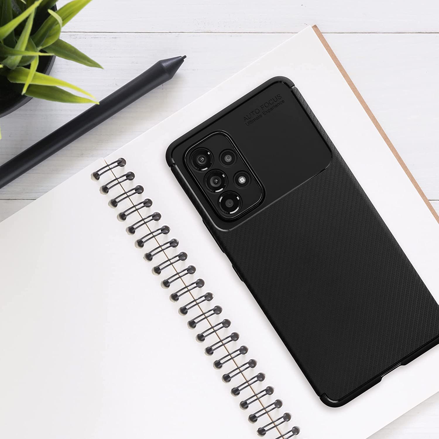 KW Samsung Galaxy A53 5G Θήκη Σιλικόνης - Carbon Black - 58241.05