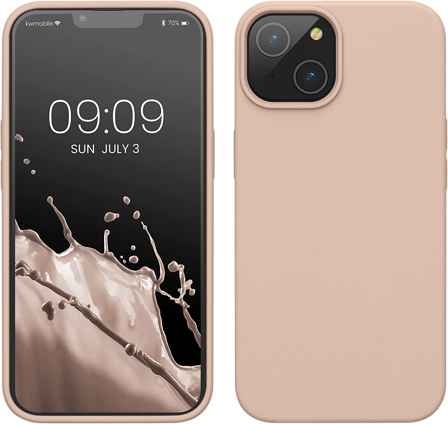 KW iPhone 14 Θήκη Σιλικόνης TPU - Coconut Swirl - 59071.225