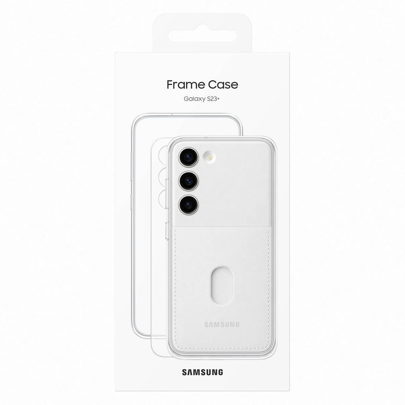 Samsung Frame Cover Samsung Galaxy S23+ Σκληρή Θήκη με Πλαίσιο Σιλικόνης - White - EF-MS916CWEGWW