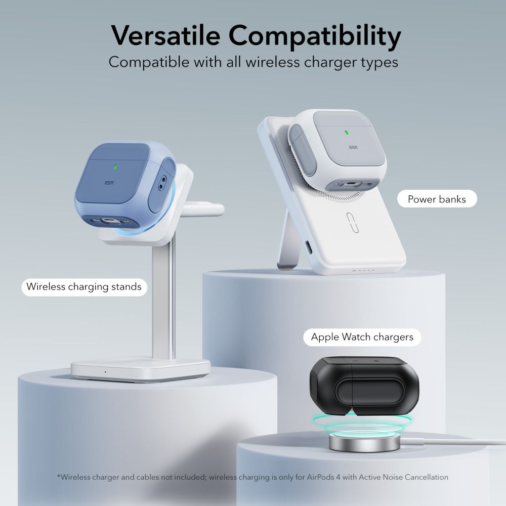 ESR AirPods 4 Θήκη Σιλικόνης με MagSafe - Orbit Halolock - White