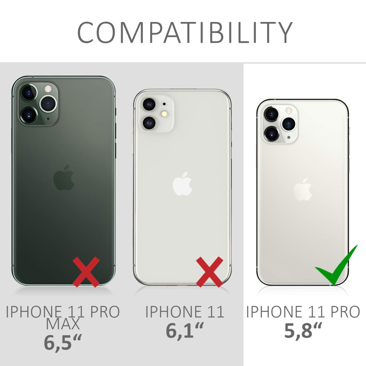 KW iPhone 11 Pro Θήκη Σιλικόνης TPU Canvas - Dark Blue - 49804.17