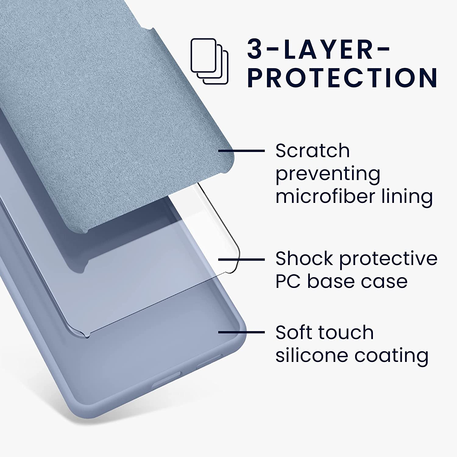 KW Samsung Galaxy S23 Plus Θήκη Σιλικόνης Rubberized TPU - Light Blue - 60274.58