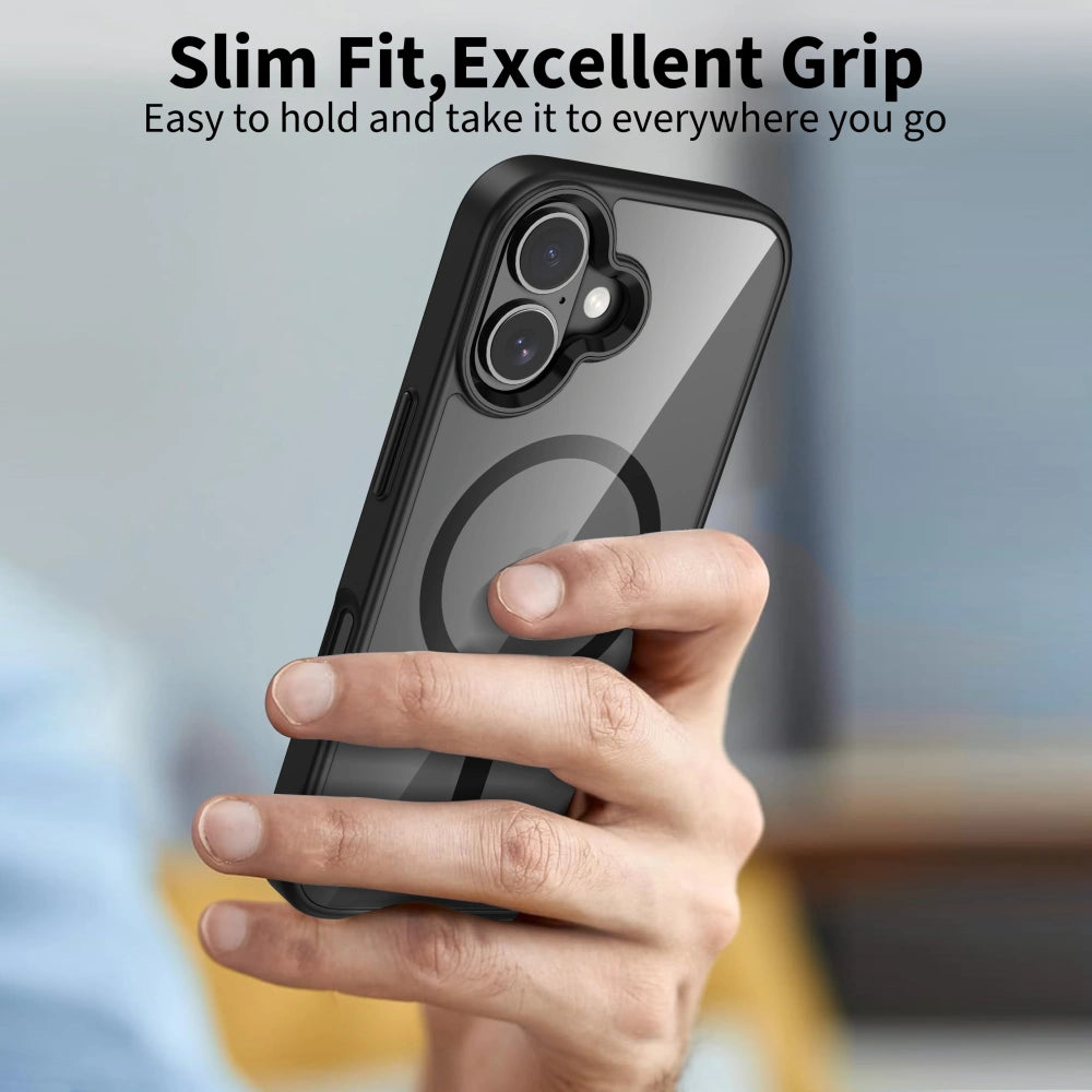 Tech-Protect iPhone 17 MagMat - Σκληρή Θήκη με Πλαίσιο Σιλικόνης και MagSafe - Black / Διάφανη