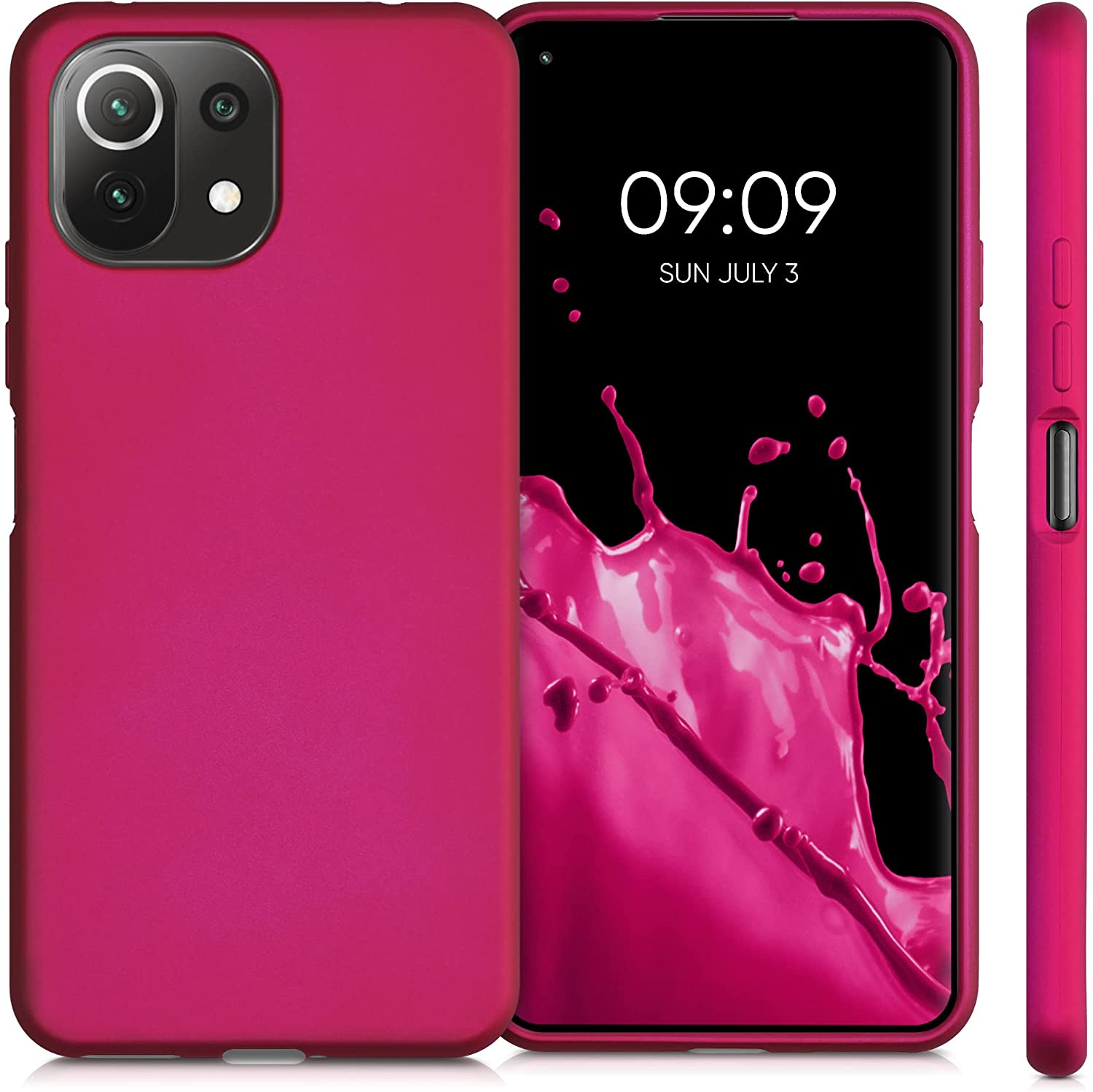 KW Xiaomi Mi 11 Lite / Mi 11 Lite 5G Θήκη Σιλικόνης TPU - Metallic Pink - 54727.65