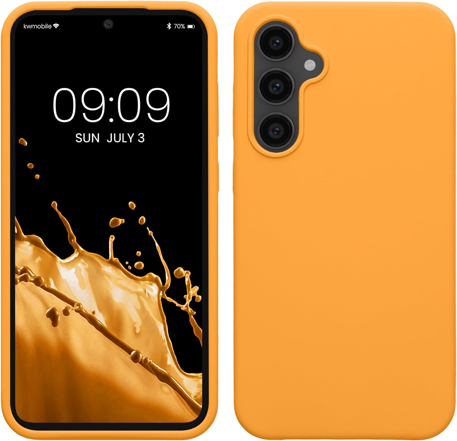 KW Samsung Galaxy S23 FE Θήκη Σιλικόνης Rubberized TPU - Fruity Orange