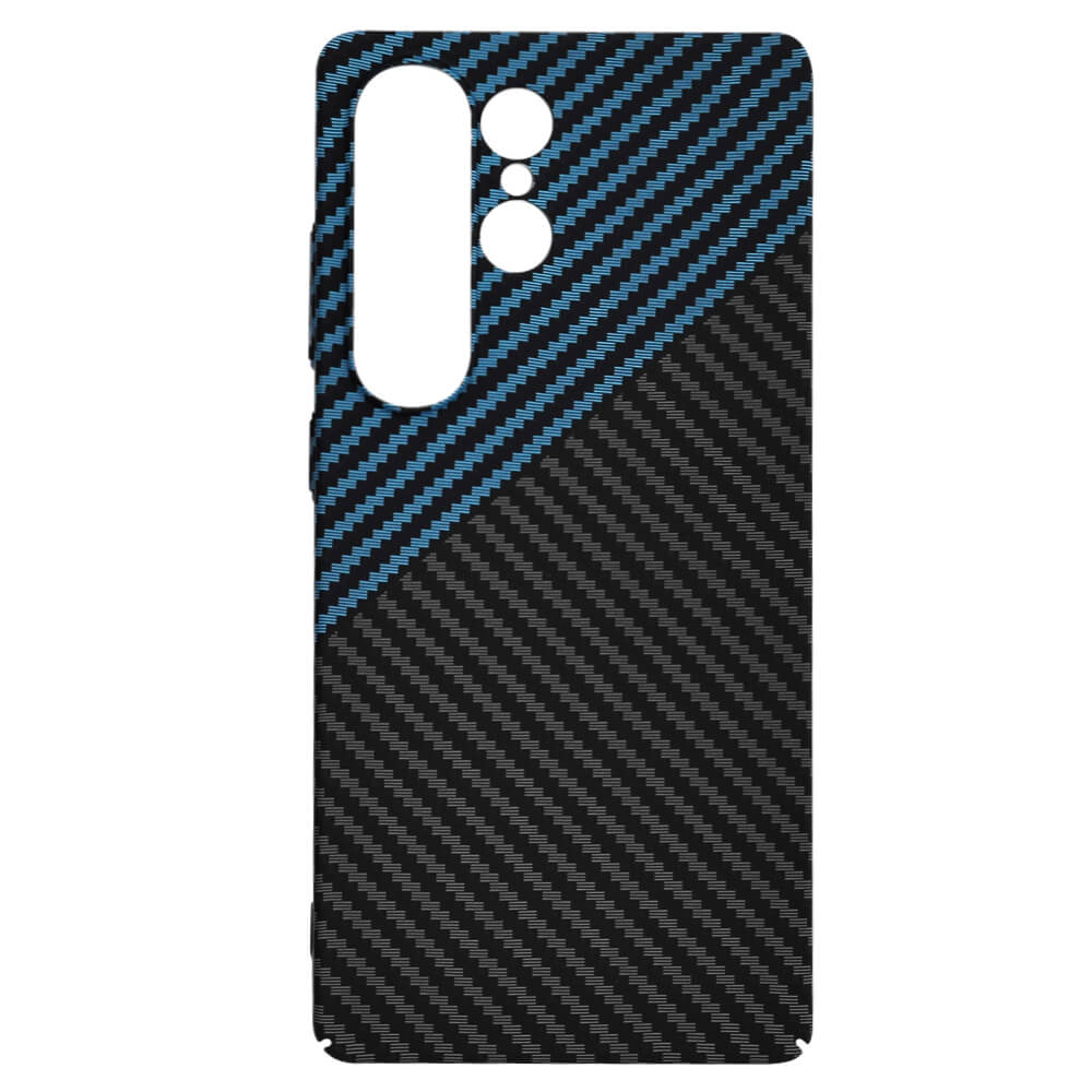 Techsuit Samsung Galaxy S25 Ultra Σκληρή Θήκη Carbonite FiberShell - Blue Pulse