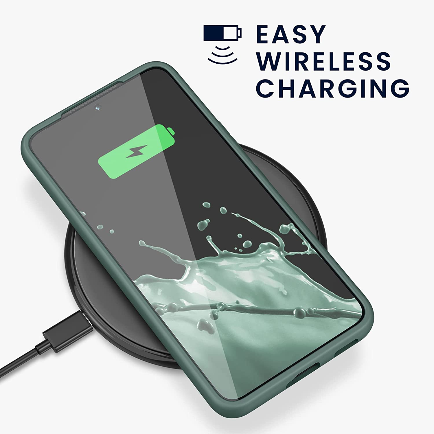 KW Samsung Galaxy S22 Θήκη Σιλικόνης TPU - Blue Green - 56758.171