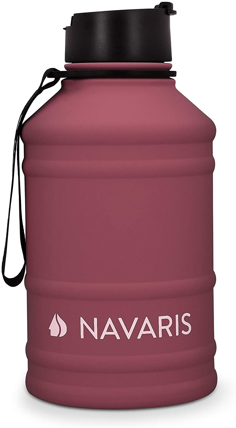 Navaris Μπουκάλι Νερού από Ανοξείδωτο Ατσάλι - BPA Free - 2.2 L - Bordeaux - 51084.26