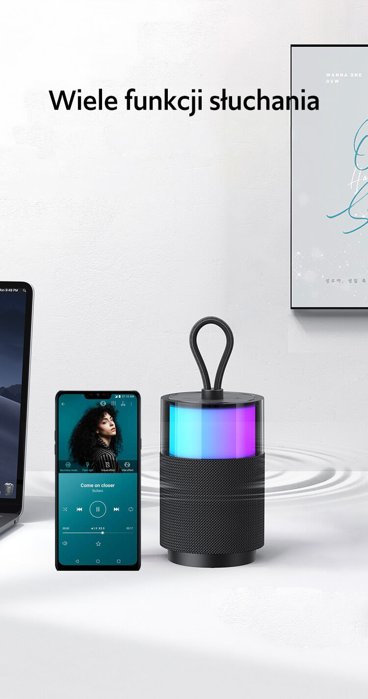 USAMS YIN Series - Φορητό Ηχείο Bluetooth 5.3 - Black