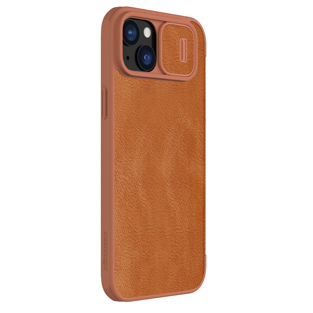 Nillkin iPhone 15 Plus Qin Pro Leather Θήκη Βιβλίο με Κάλυμμα για την Κάμερα - Brown