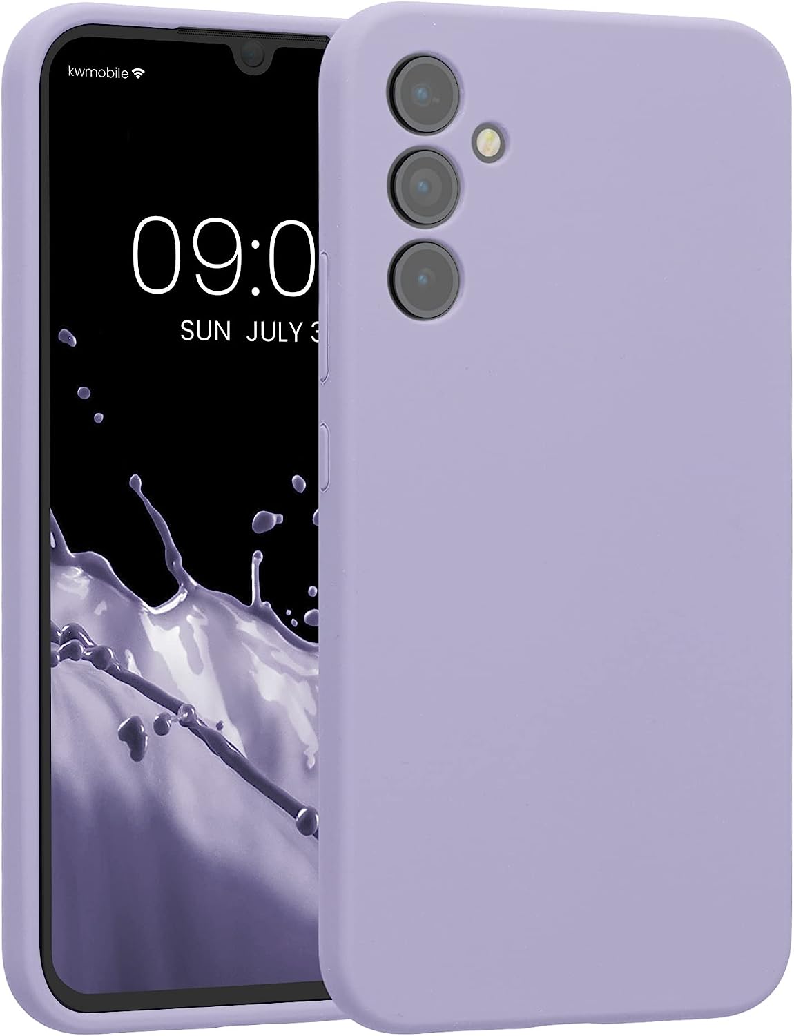 KW Samsung Galaxy A34 5G Θήκη Σιλικόνης Rubber TPU - Lavender - 60807.108