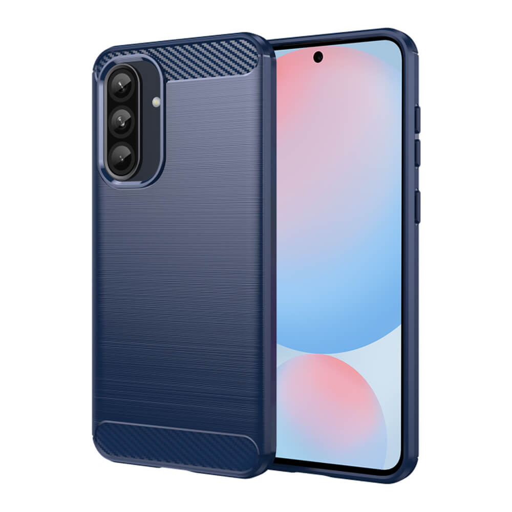 Techsuit Samsung Galaxy A56 5G Carbon Silicone Θήκη Σιλικόνης TPU - Blue