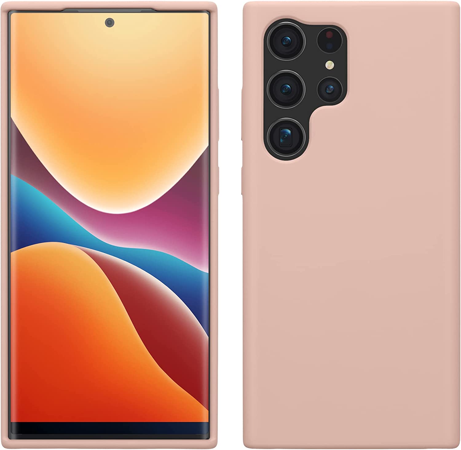 KW Samsung Galaxy S23 Ultra Θήκη Σιλικόνης Rubberized TPU - Dusky Pink - 60275.52