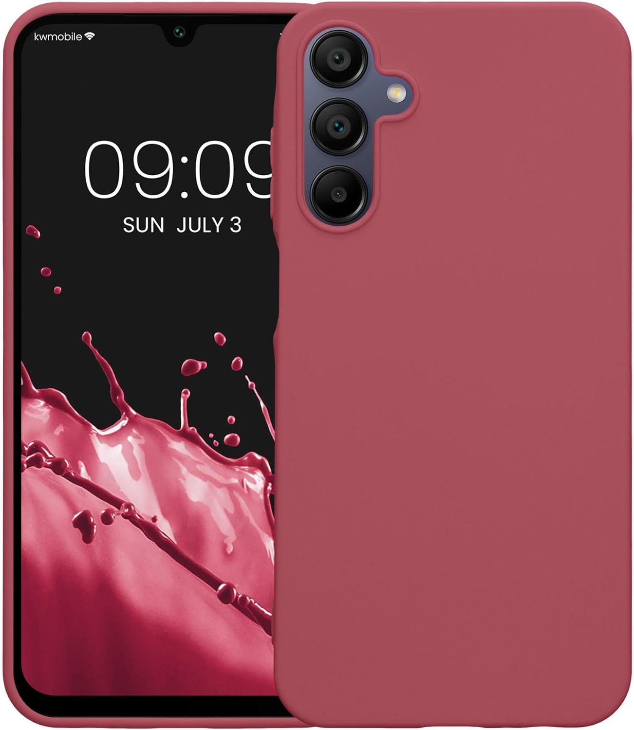KW Samsung Galaxy A15 4G / A15 5G Θήκη Σιλικόνης TPU - Dark Rose - KWM000021MH007C