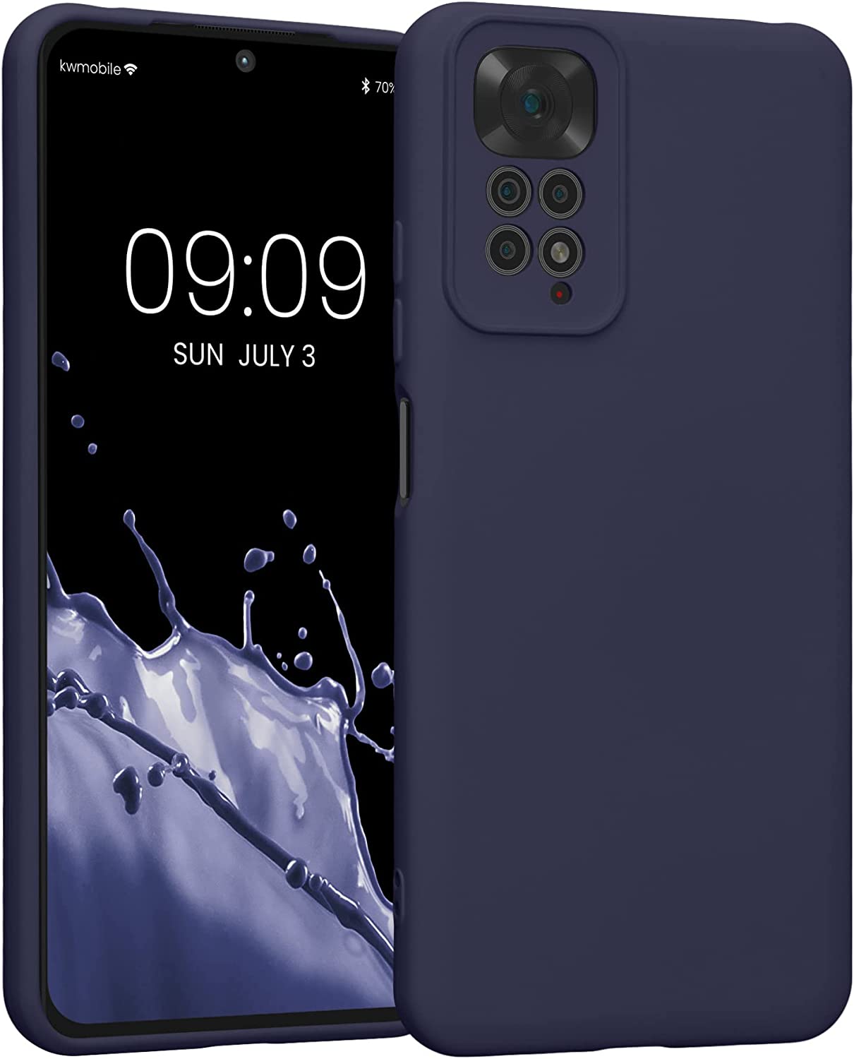 KW Xiaomi Redmi Note 11 / Redmi Note 11S Θήκη Σιλικόνης Rubber TPU - Blueberry Blue - 57918.186