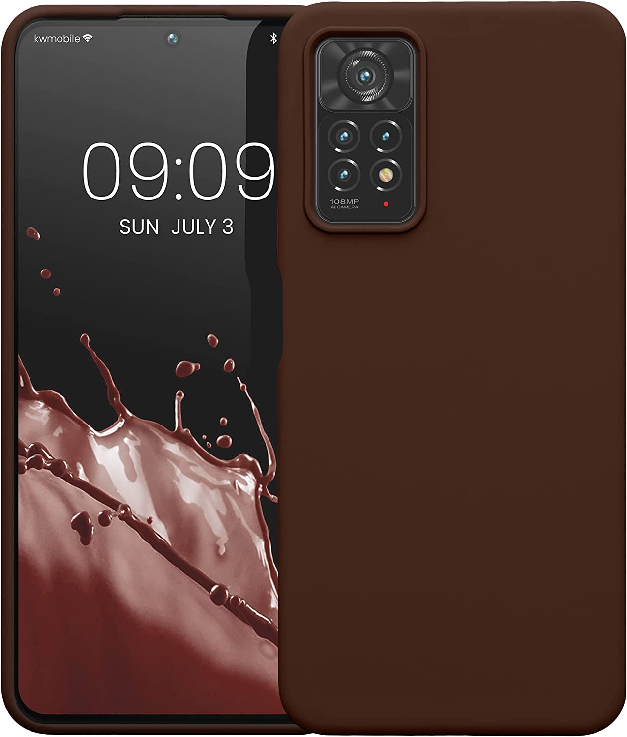 KW Xiaomi Redmi Note 11 Pro / Note 11 Pro 5G Θήκη Σιλικόνης Rubberized TPU - Chocolate - 57373.247