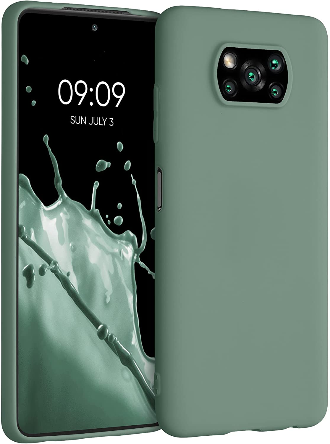 KW Xiaomi Poco X3 NFC / Poco X3 Pro Θήκη Σιλικόνης TPU - Forest Green - 53482.166