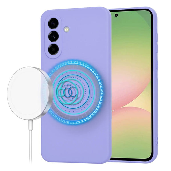 Techsuit Samsung Galaxy A56 5G SoftFlex MagSafe Θήκη Σιλικόνης - Light Purple