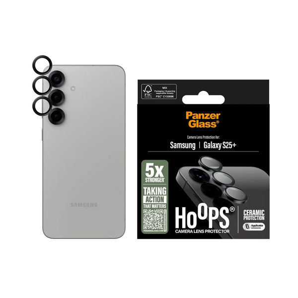 PanzerGlass Samsung Galaxy S25 Plus Hoops Camera Lens Protector Αντιχαρακτικό Γυαλί για την Κάμερα - Ceramic