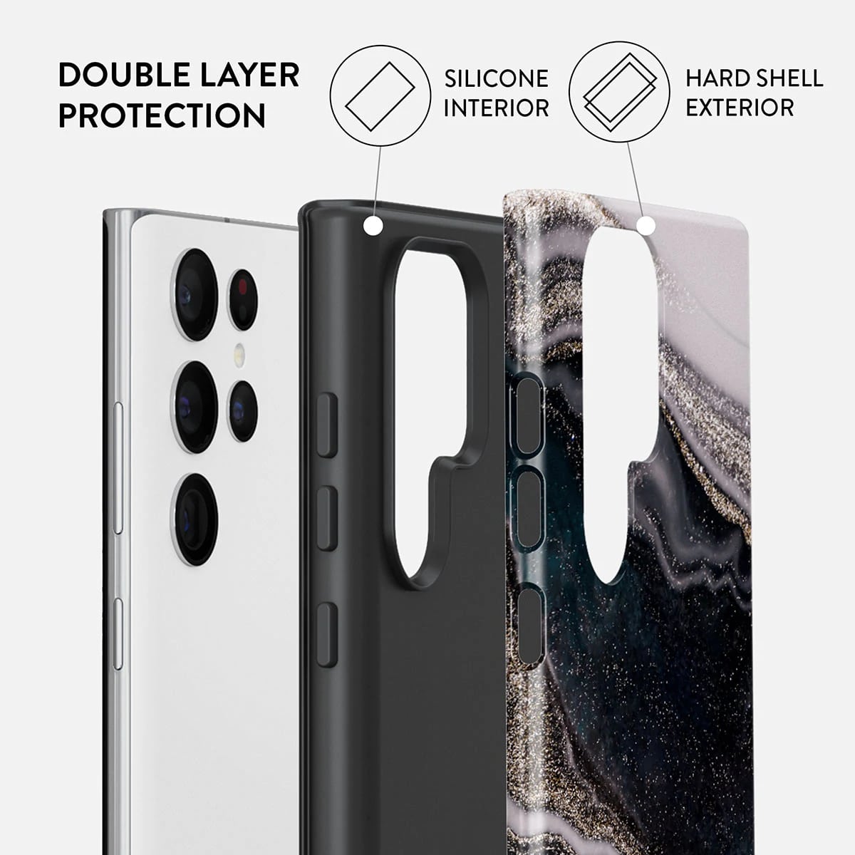 Burga Samsung Galaxy S22 Ultra Fashion Tough Σκληρή Θήκη - Magic Night