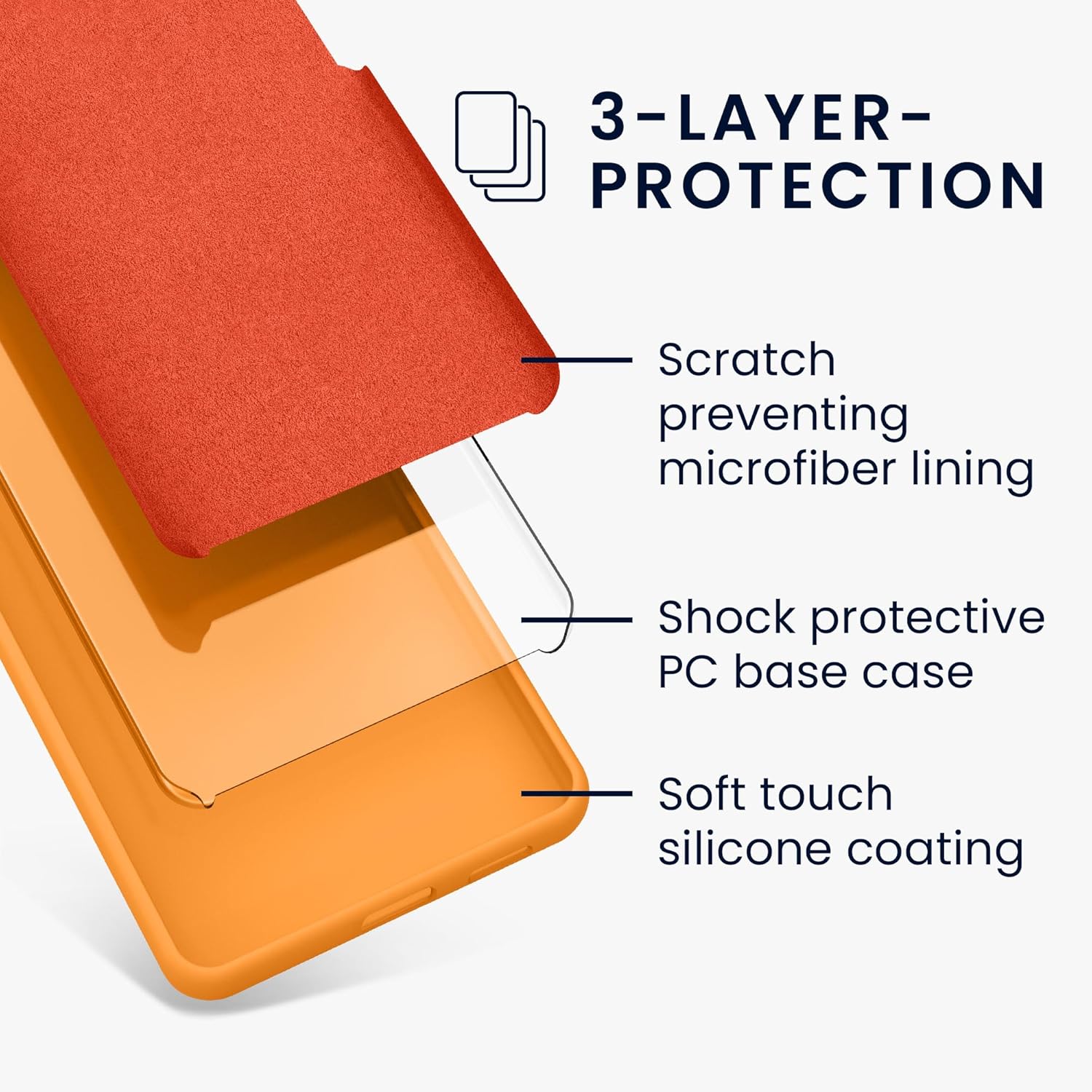 KW Samsung Galaxy A16 4G / A16 5G Θήκη Σιλικόνης Rubberized TPU - Fruity Orange