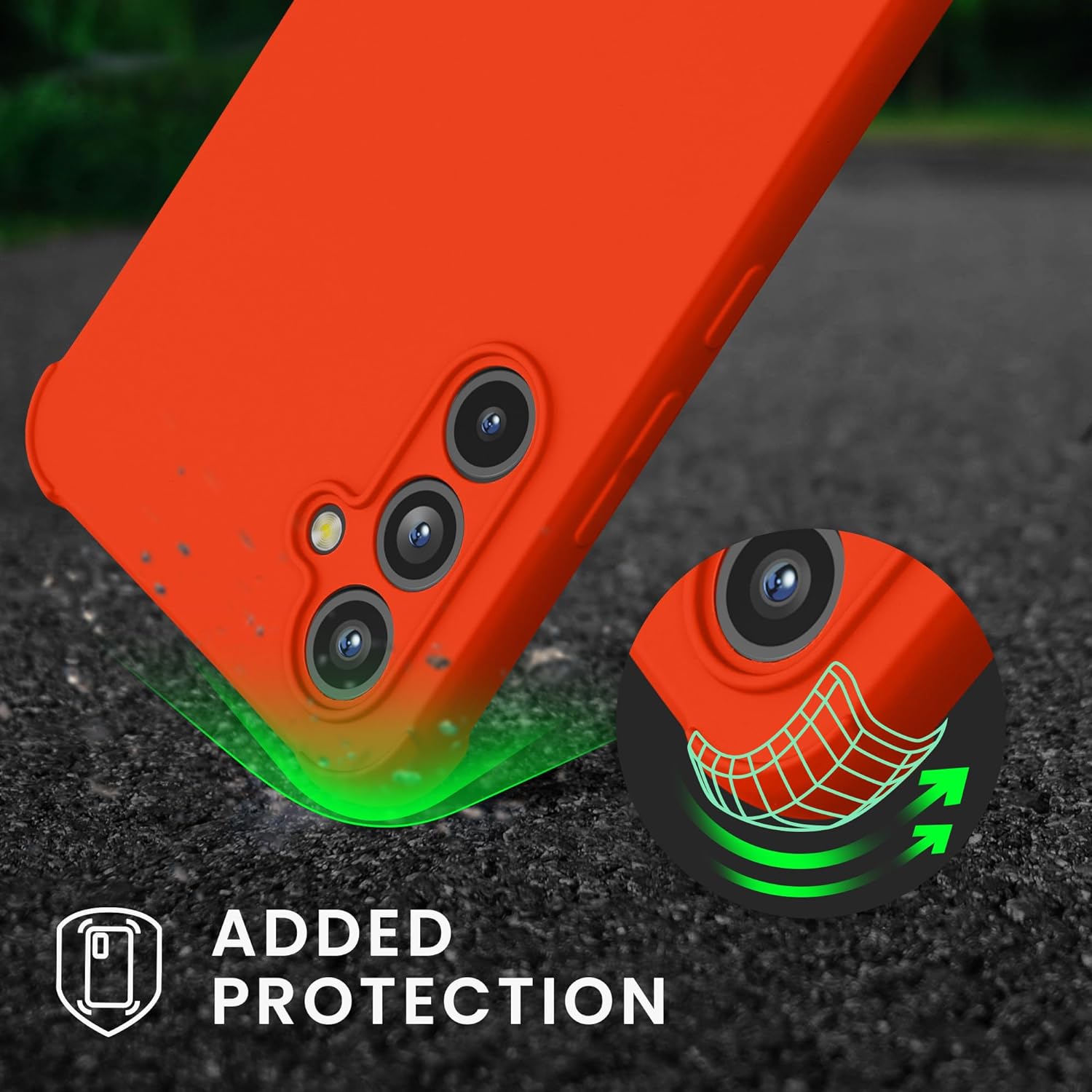 KW Samsung Galaxy A54 5G Θήκη Σιλικόνης TPU με Λουράκι - Fruity Orange - 60805.150