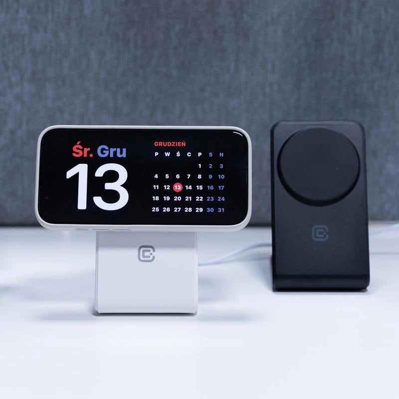 Crong MagSpot Pivot Stand 3 σε 1 Ασύρματος MagSafe Φορτιστής για iPhone - Apple Watch - AirPods - White