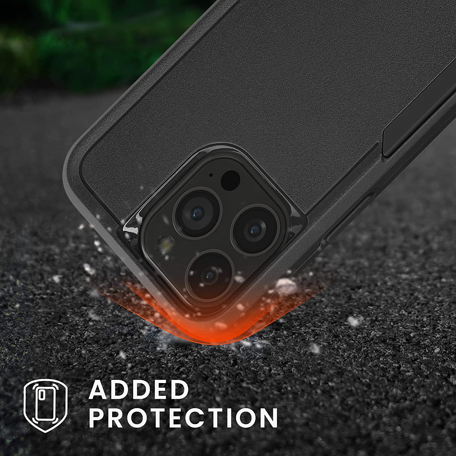 KW iPhone 13 Pro Shockproof Hybrid Σκληρή Θήκη με Πλαίσιο Σιλικόνης TPU - Black - 59199.01