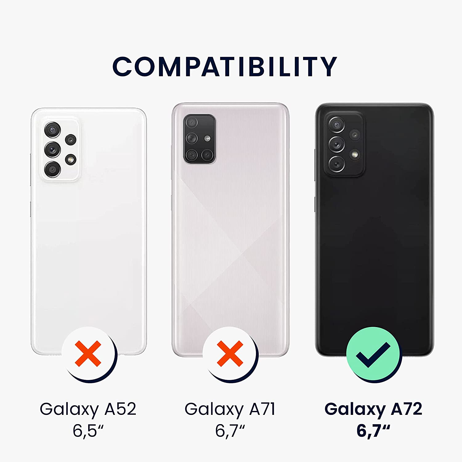 KW Samsung Galaxy A72 / A72 5G Θήκη Σιλικόνης TPU Design Honeycomb - Διάφανη - 55419.03