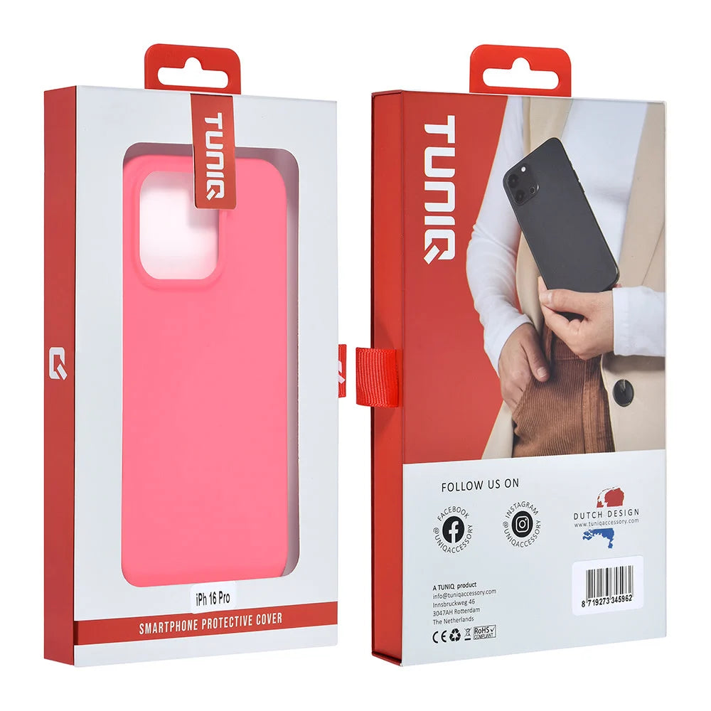 Tuniq iPhone 16 Pro Θήκη Σιλικόνης - Hot Pink