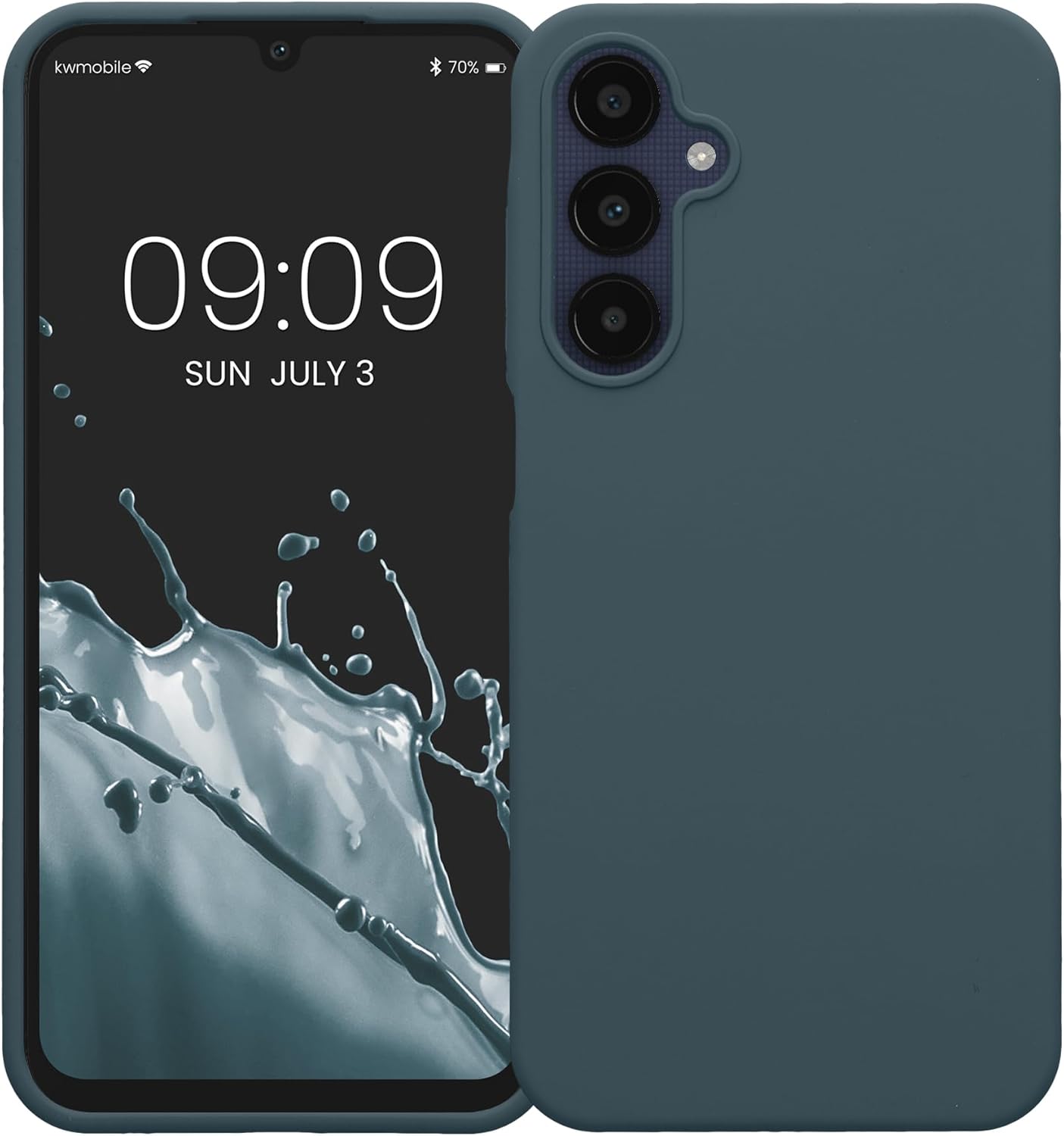 KW Samsung Galaxy A25 5G Θήκη Σιλικόνης Rubberized TPU - Dark Slate