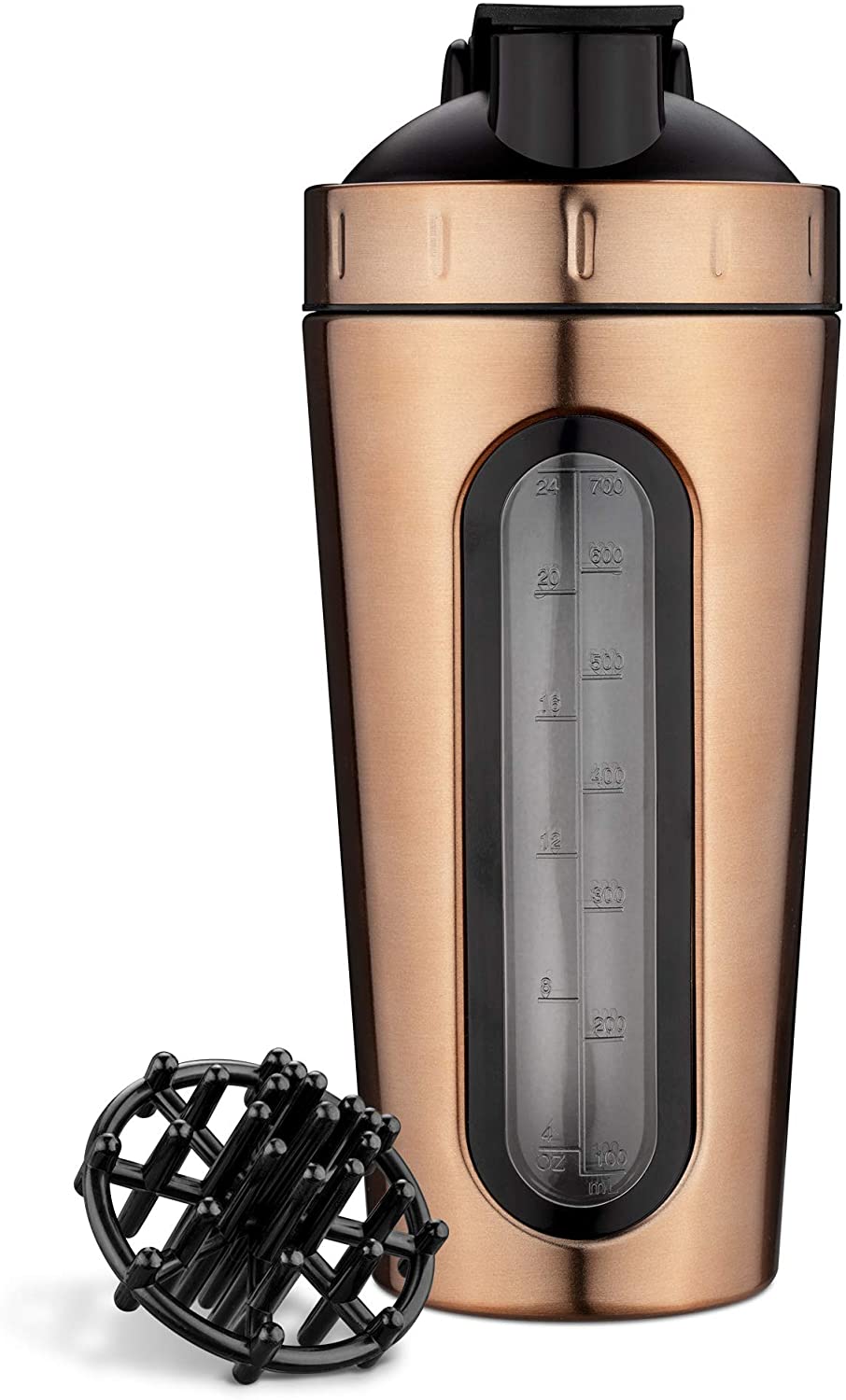 Navaris Σέικερ / Μπουκάλι από Ανοξείδωτο Ατσάλι - BPA FREE - 750mL - Copper - 52703.2.27