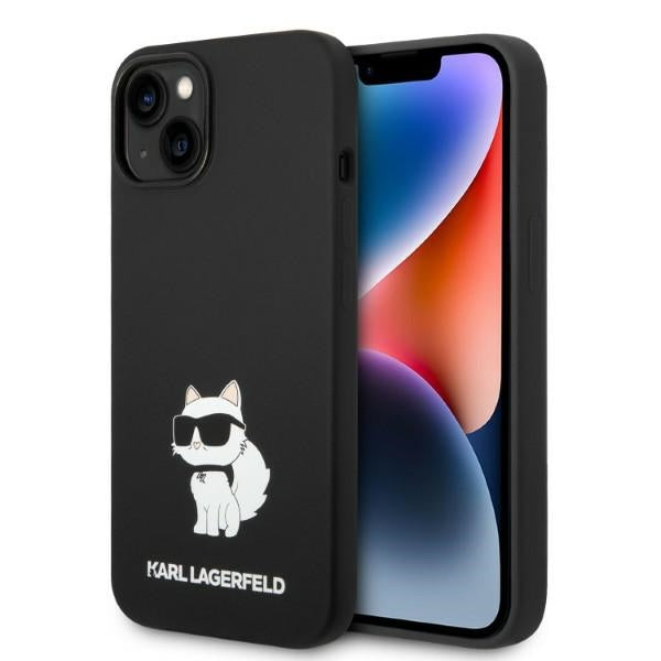 Karl Lagerfeld iPhone 15 Plus / 14 Plus Silicone Choupette Θήκη Σιλικόνης - Black - KLHCP14MSNCHBCK - likebrands.gr