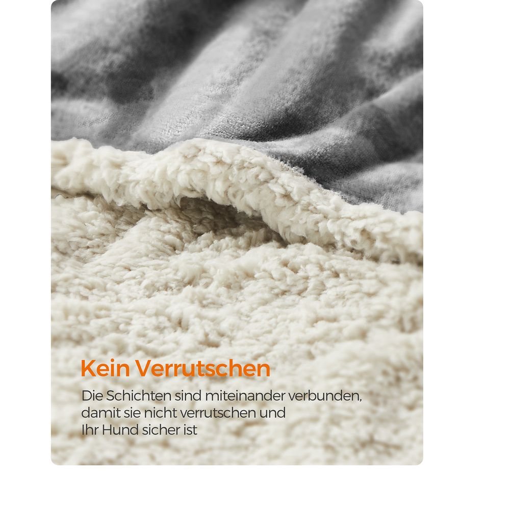 Feandrea Κουβέρτα / Κρεβάτι για Κατοικίδια - 152 x 127 cm - Grey - PPB060G01