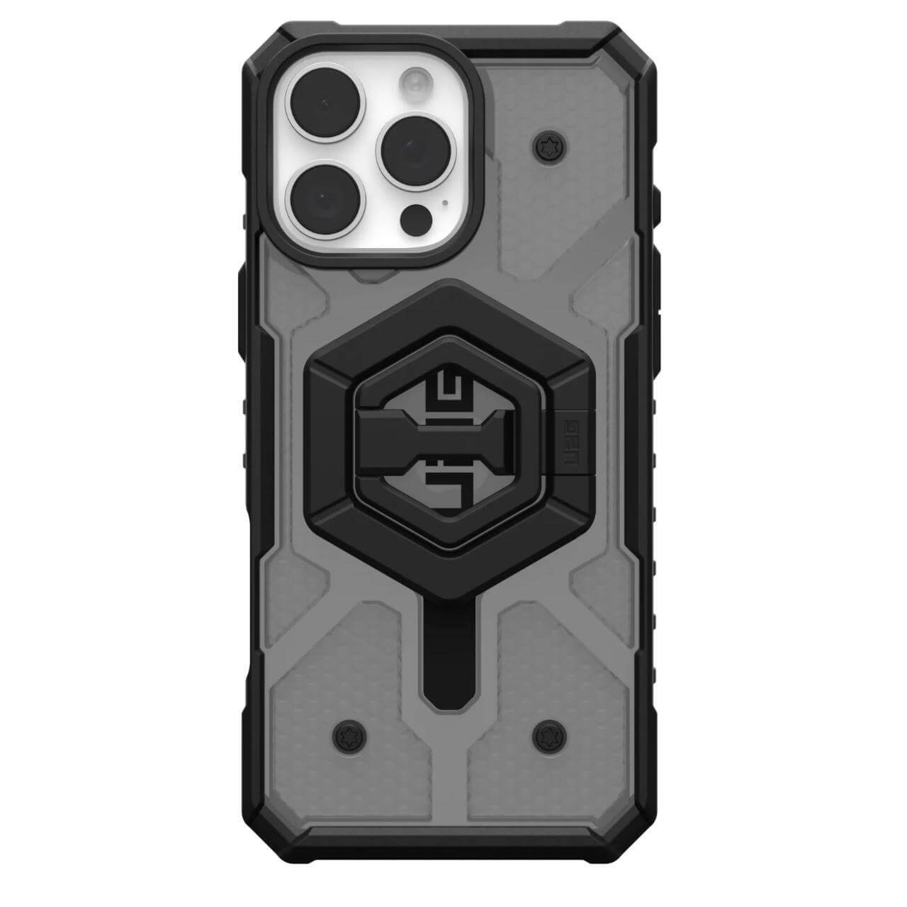 UAG iPhone 16 Pro Max Pathfinder Clear MagSafe Σκληρή Θήκη με MagSafe - Ash / Black Stand