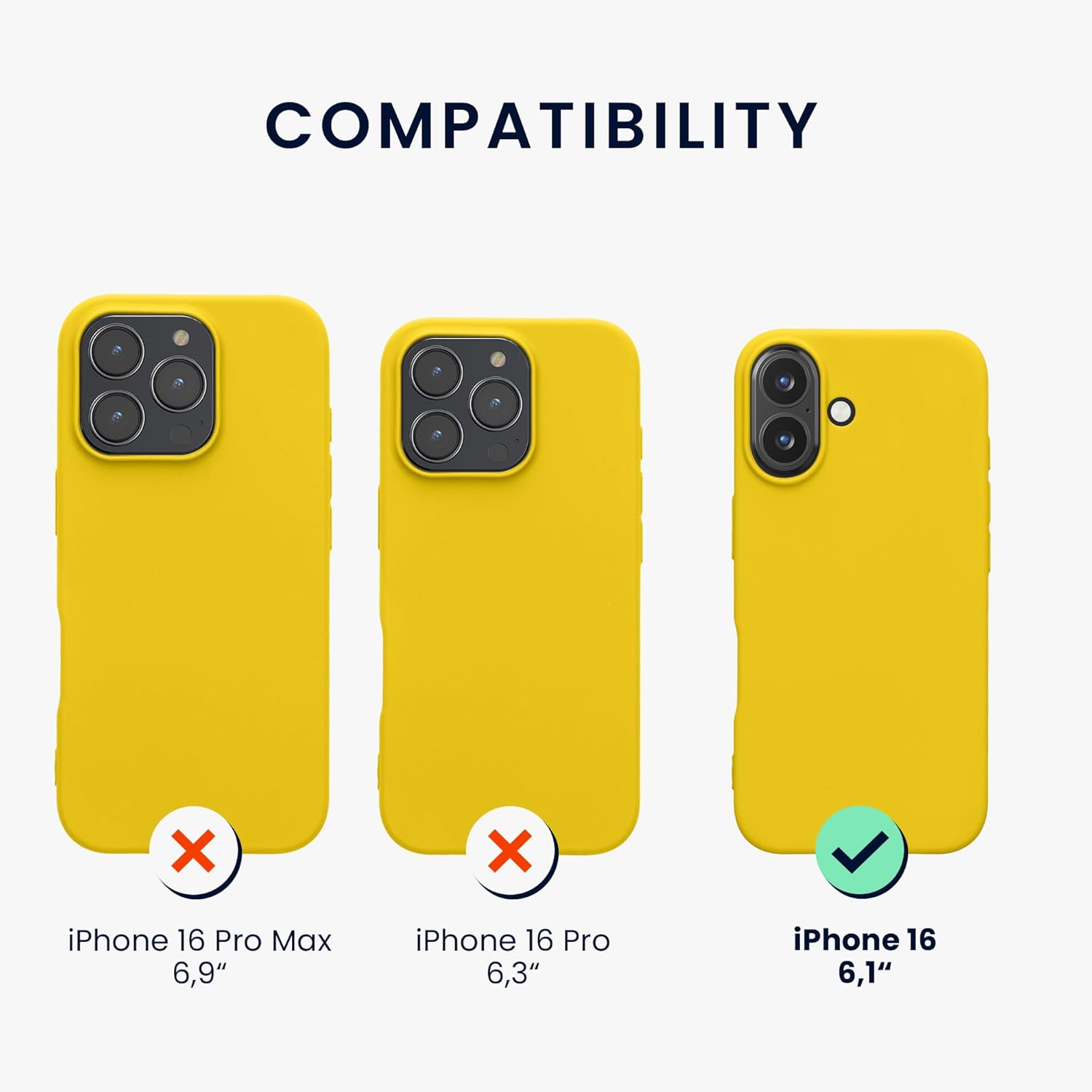 KW iPhone 16 Λεπτή Θήκη Σιλικόνης TPU - Bright Yellow