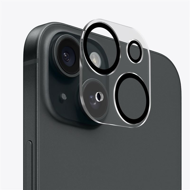 Mobile Origin iPhone 15 / iPhone 15 Plus Easy Lens Full Cover 9H Αντιχαρακτικό Γυαλί για την Κάμερα - Διάφανο