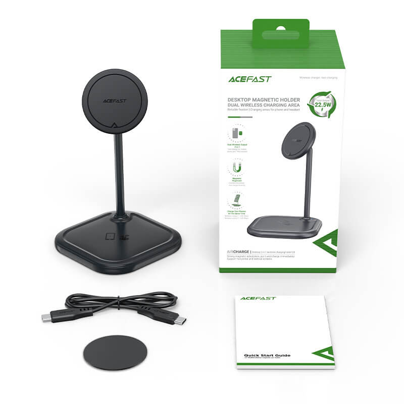 Acefast E6 Ασύρματος Μαγνητικός Φορτιστής 15W MagSafe - Grey