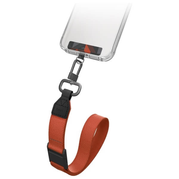 Uniq Vista Universal Phone Lanyard - 2 σε 1 Λουράκι Κινητού - Charcoal Amber