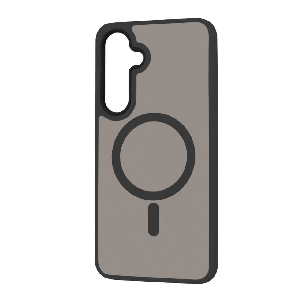 Techsuit Samsung Galaxy S25 - HaloFrost MagSafe Series - Σκληρή Θήκη με Πλαίσιο Σιλικόνης - Black