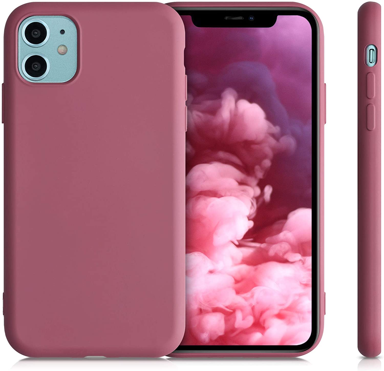 KW iPhone 11 Θήκη Σιλικόνης Rubberized TPU - Deep Rusty Rose - 50791.167
