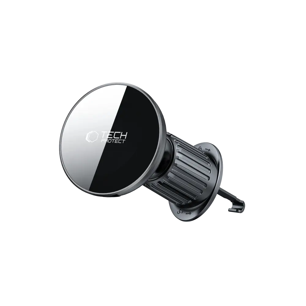 Tech-Protect MM15W-V10 Μαγνητική Βάση για το Ταμπλό και τον Αεραγωγό του Αυτοκινήτου με Ασύρματη Φόρτιση MagSafe 15W - Black