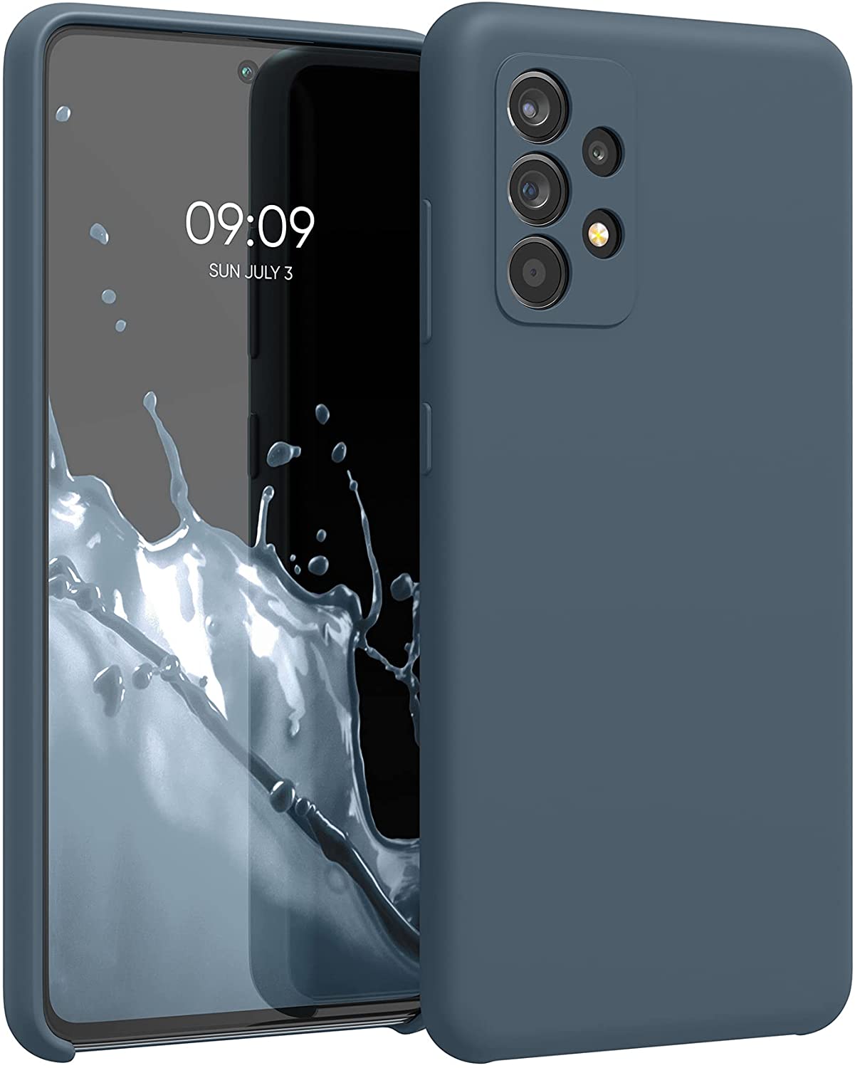 KW Samsung Galaxy A52 / A52 5G / A52s 5G Θήκη Σιλικόνης Rubber TPU - Slate Grey - 54347.202